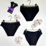 Pack de culottes menstruelles incluant une edelso une so-simple dentelle ainsi qu’une slip-slap évolution essentielle
