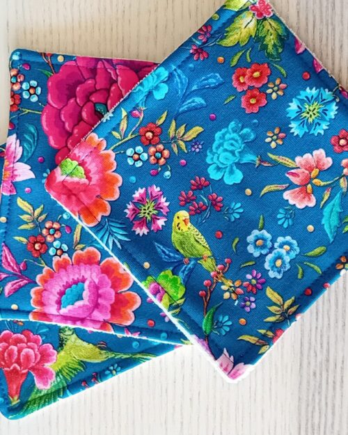 Lot de 3 lingettes odile's garden bleues