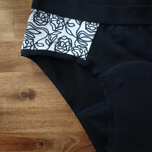 Culotte menstruelle Wen Up "Black and White"