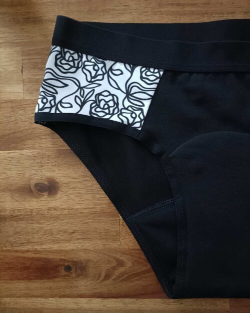 Culotte menstruelle Wen Up "Black and White"